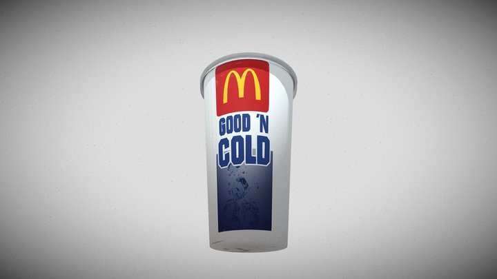 Paper Cup MC D [Low Poly]