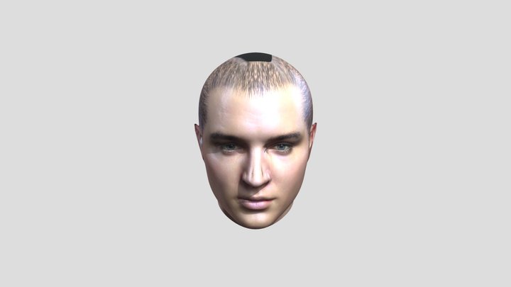 Elvis Presley 3d model head