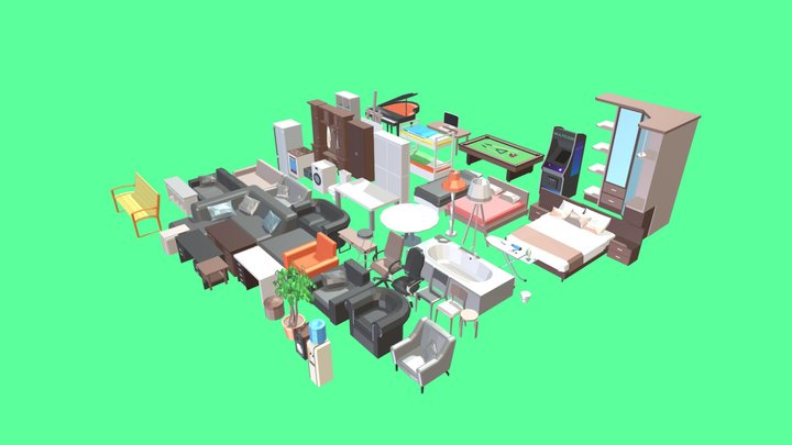 Furniture Set !FREE! 3D Model
