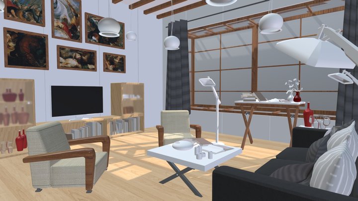 Ikea Alike Room 3D Model