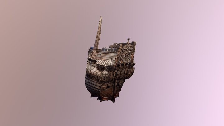 The VASA ship. Stockholm 3D Model