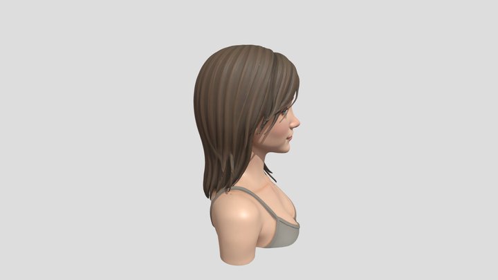 Female Bust by Tripo – Modello 3D gratuito STL