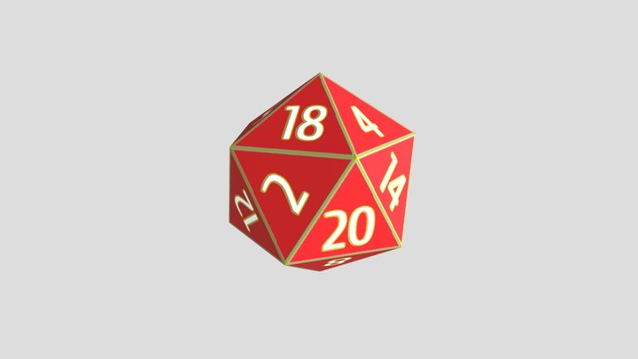 D20 3D Model