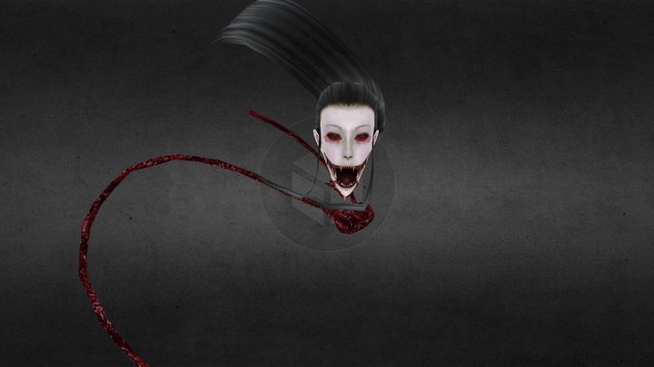 Krasue Eyes Horror Game 3D Model