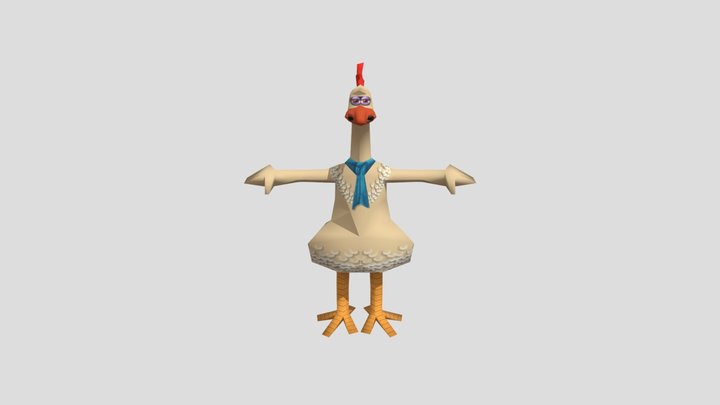 Play Station - Chicken Run - Edwina 3D Model