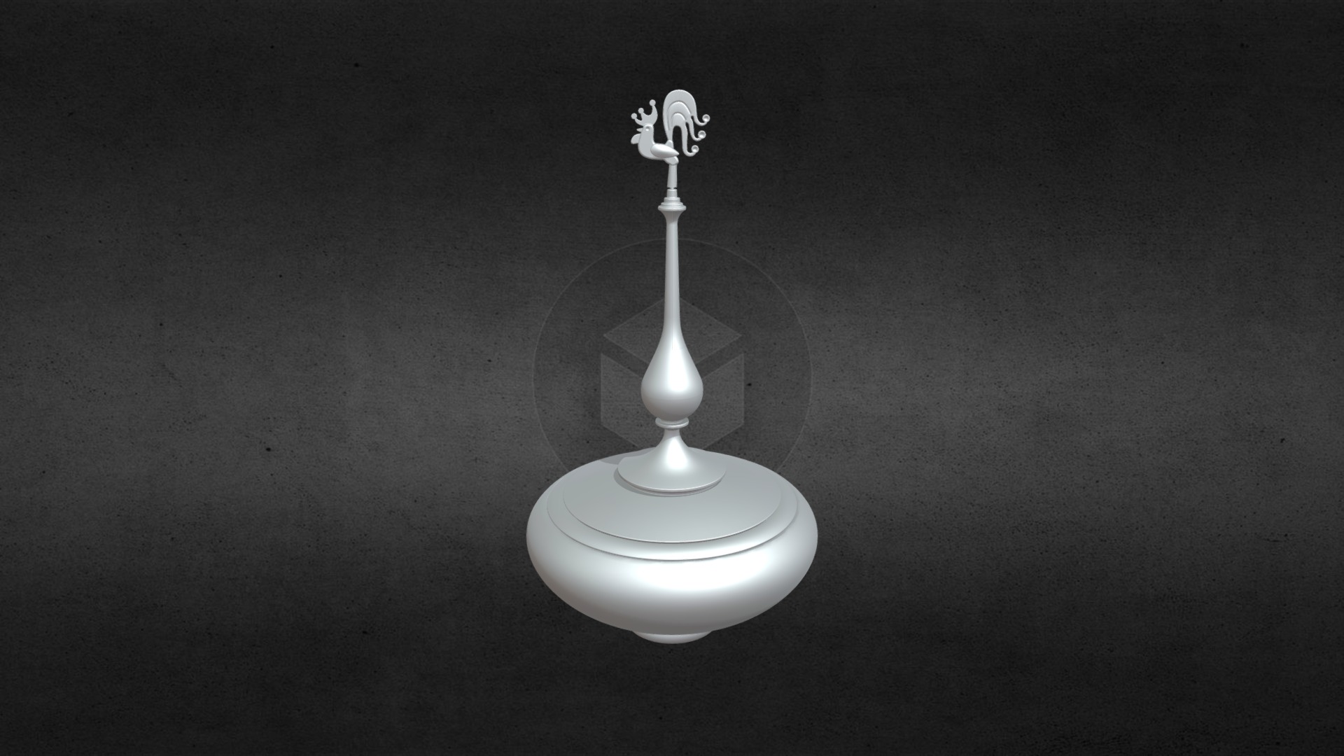 3D model Jewelry Box 1 - This is a 3D model of the Jewelry Box 1. The 3D model is about a light bulb on a table.
