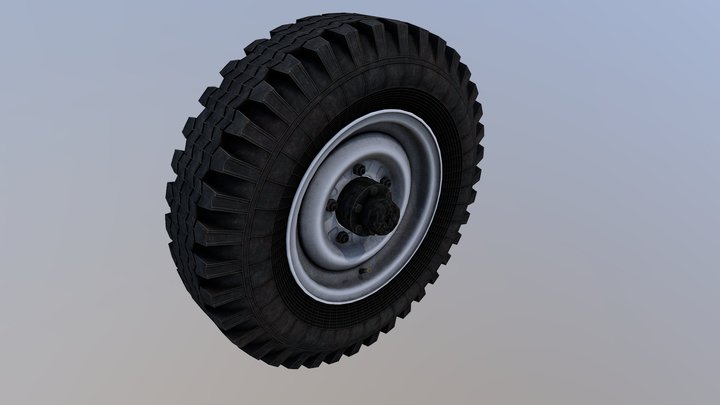 Ia 245-1 (UAZ classic wheel) 3D Model