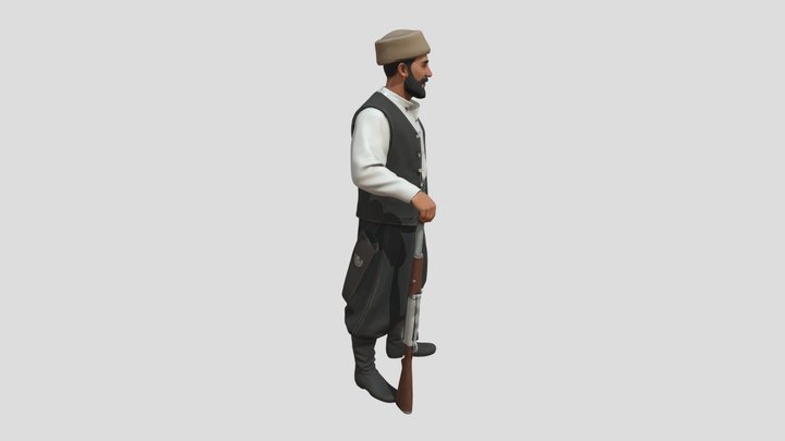 Bakhtiari Man by Tripo – Modello 3D gratuito STL