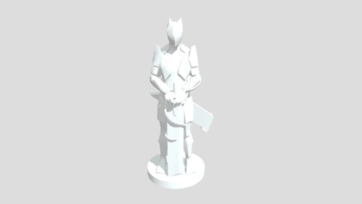 Warforged Wild Soul Barbarian Figure