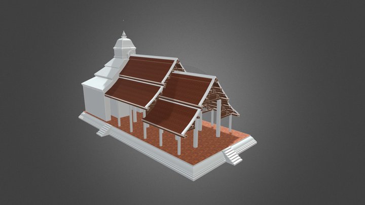วิหารท้ายมณฑป วัดท่ายักษ์ อยุธยา 3D Model