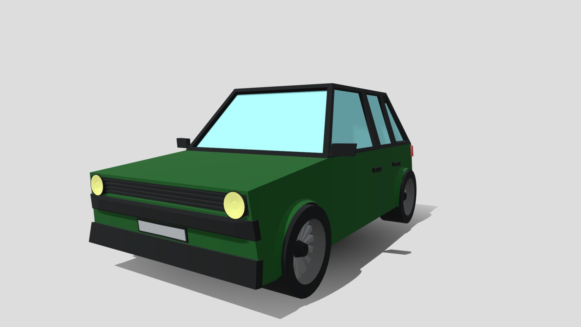 Minimalistic Car Volkswagen Golf Lookalike