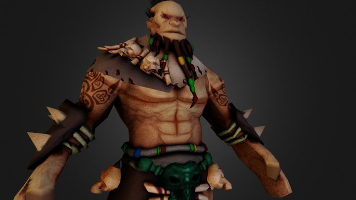 Ork Warrior 3D Model