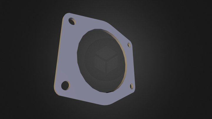 THROTTLE BODY PLATE - 3MM THICK.fbx 3D Model