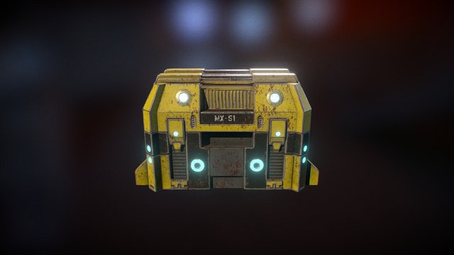 Crate Substance Painter Test 3D Model