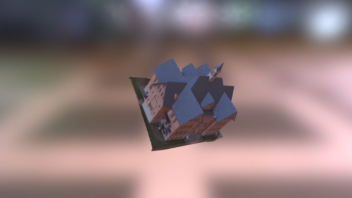 Montana Hall High Quality 3D Model