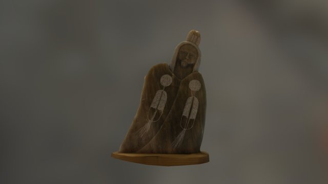 047: Soapstone Carving Figurine 3D Model