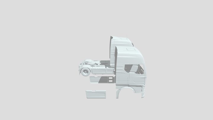 Man TGX 2020 – Kostenloses 3D-Modell STL