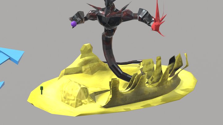 Rock Dragon Daroo 3D Model