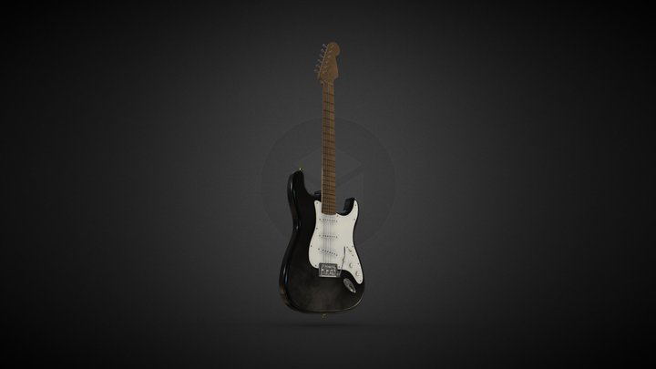 Fender Squier guitar 3D Model