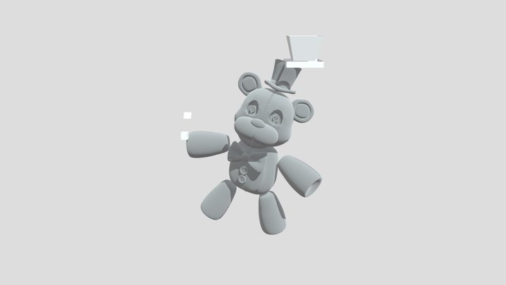 Fredbear Plushie 3D Model