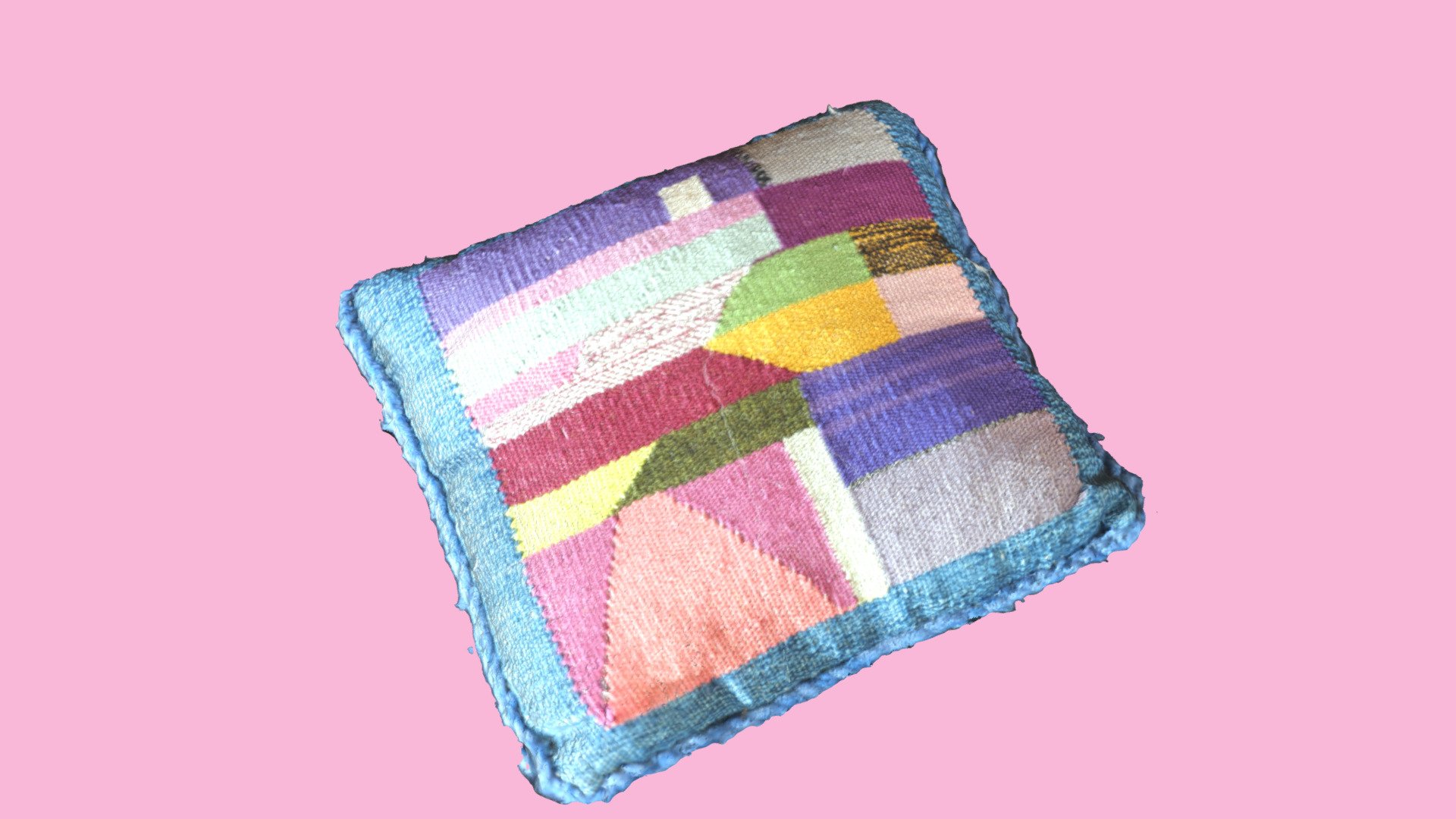 RKs grandmother's hand woven pillow 1