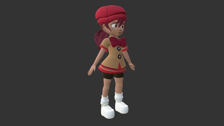 Girl 3D character 3D Model