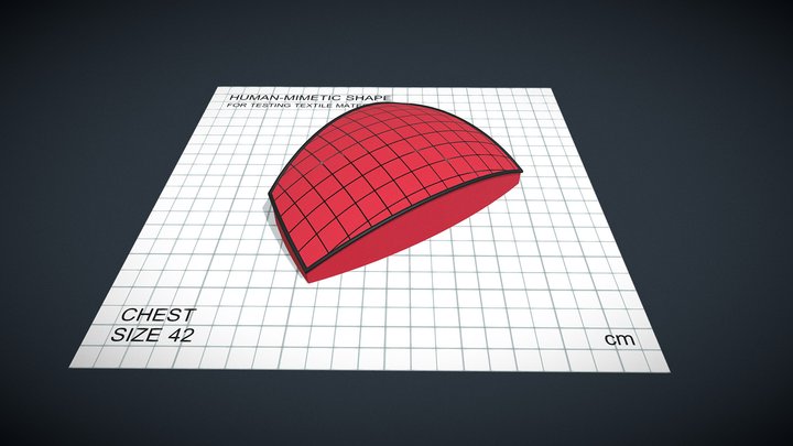 Shape for textile testing - Chest_42 – Kostenloses 3D-Modell STL