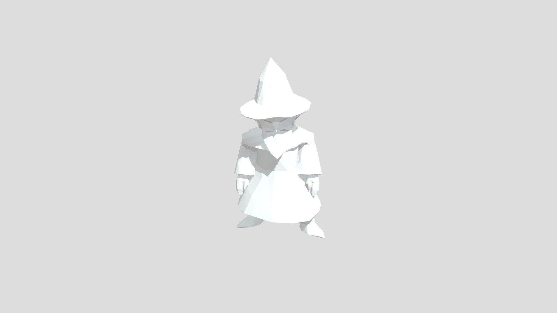 Wizard low poly - 3D model by santiacosta74 [9a08329] - Sketchfab
