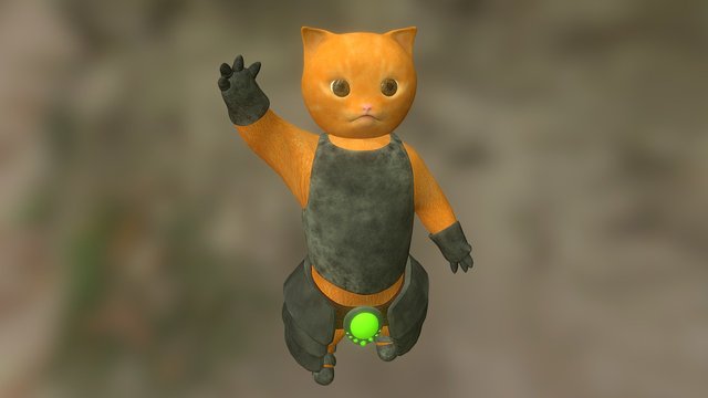 Kitty Warrior 3D Model