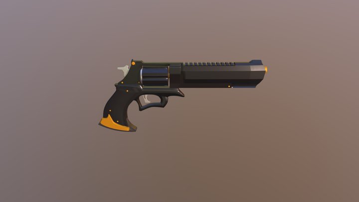 custom revolver 3D Model