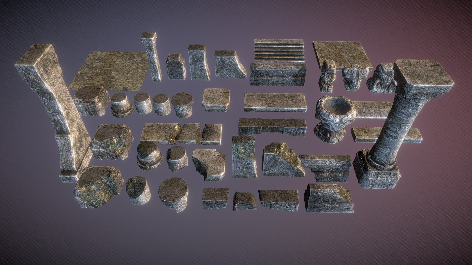 Ruins constructor — Sketchfab embed 3D viewer