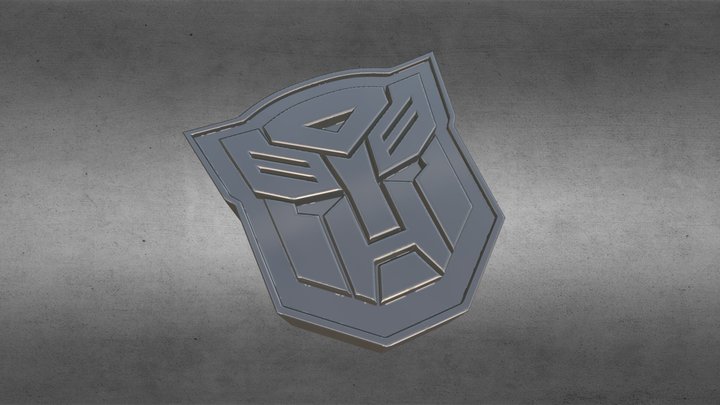 Transformers autobots logo 3D Model