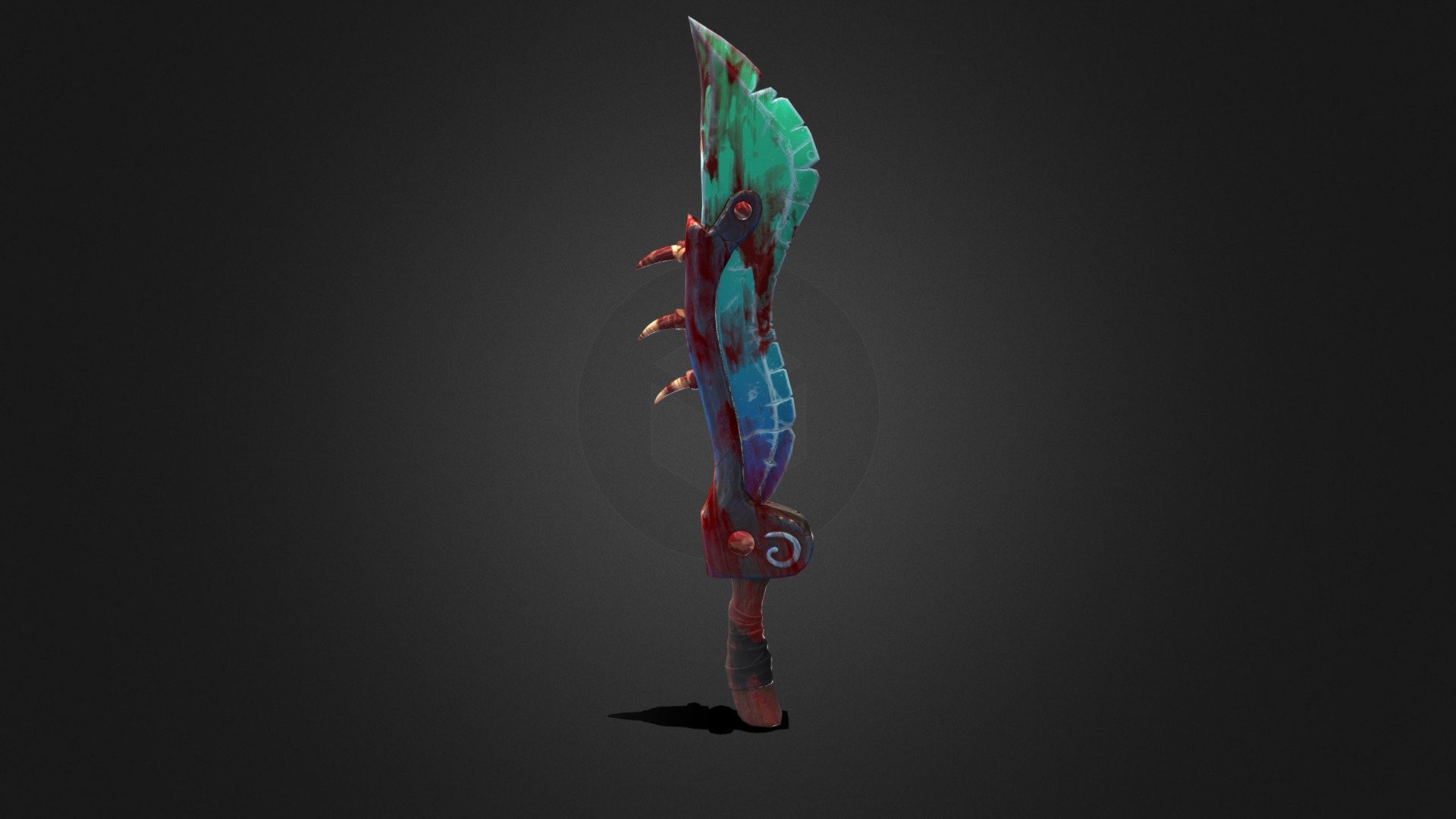 sword with blood
