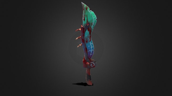 sword with blood 3D Model
