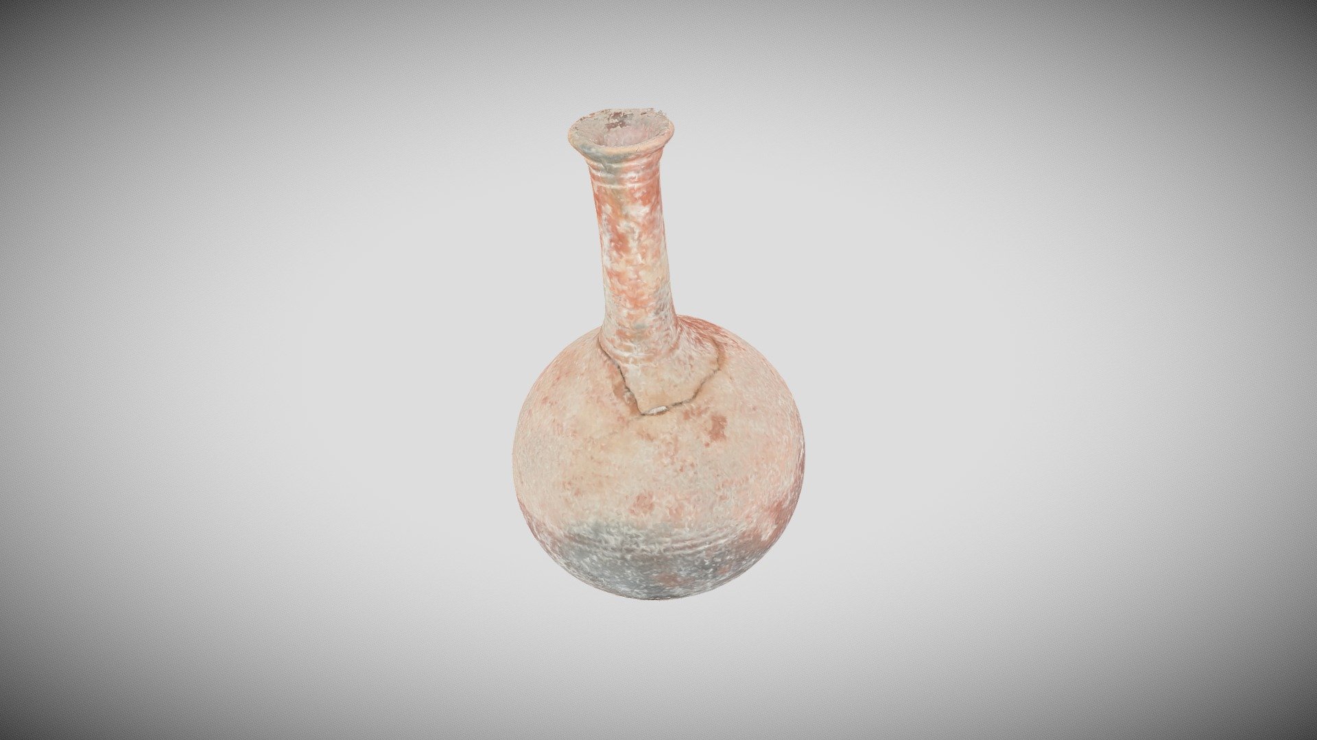Vase globuleux à long cou