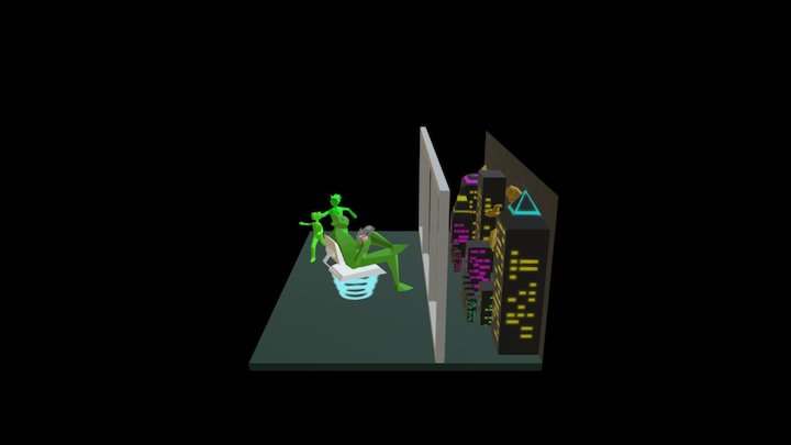 Low-Poly Utopia 3D Model
