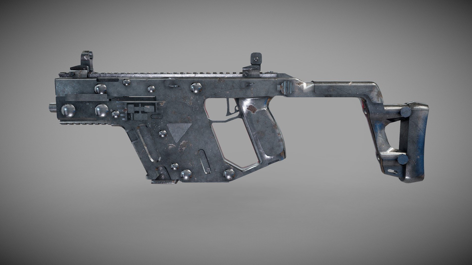 VECTOR SILVER PLATE |SMG| | PUBG | - Download Free 3D model by Abhay