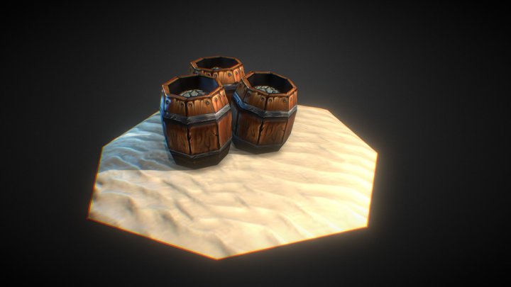 Barrel 01 A 3D Model