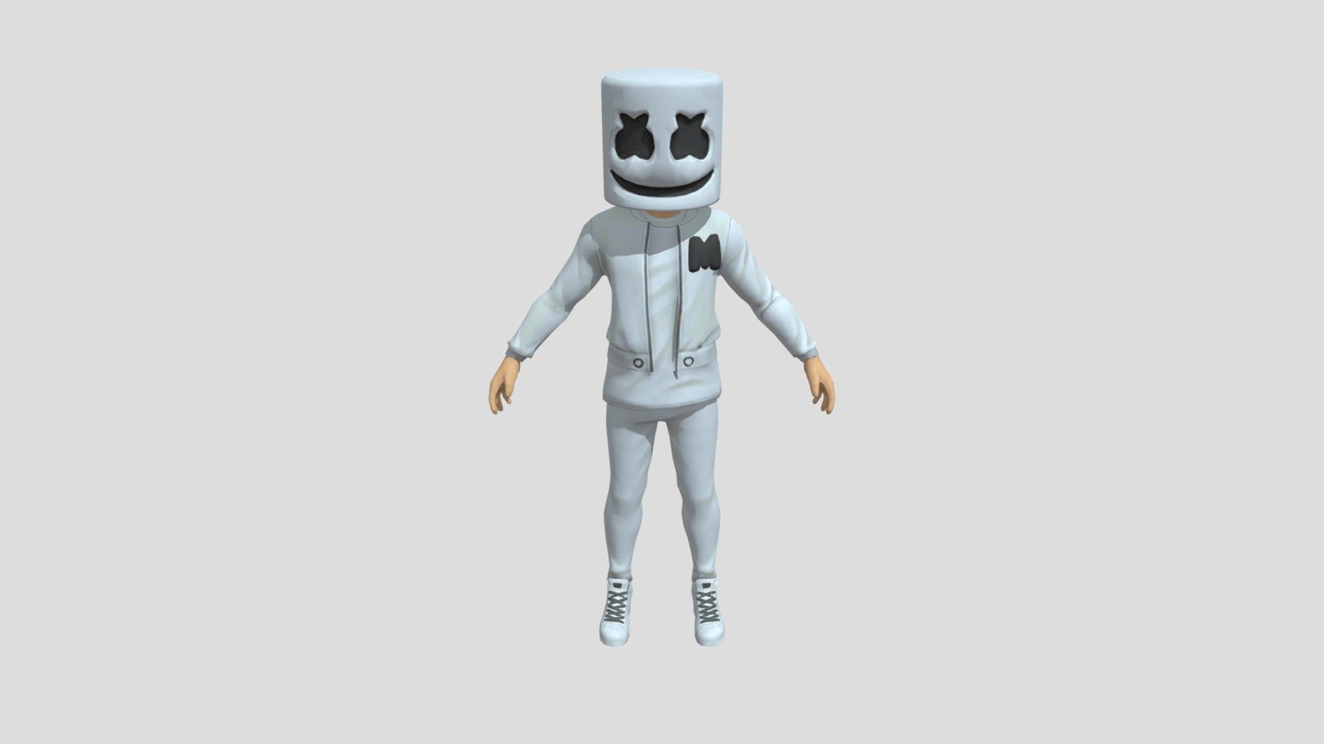 Normal Marshmello from fortnite Download Free 3D model by Elite 3D