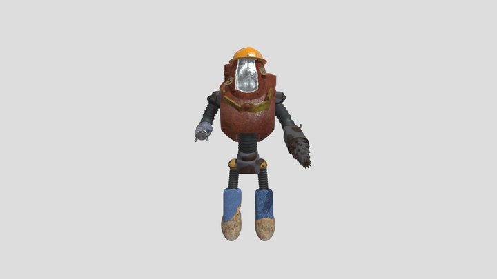 Fallout Protectron Driller 3D Model