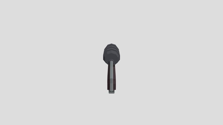 Sci-Fi Flamethrower 3D Model
