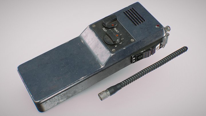 Old Walkie-Talke 3D Model