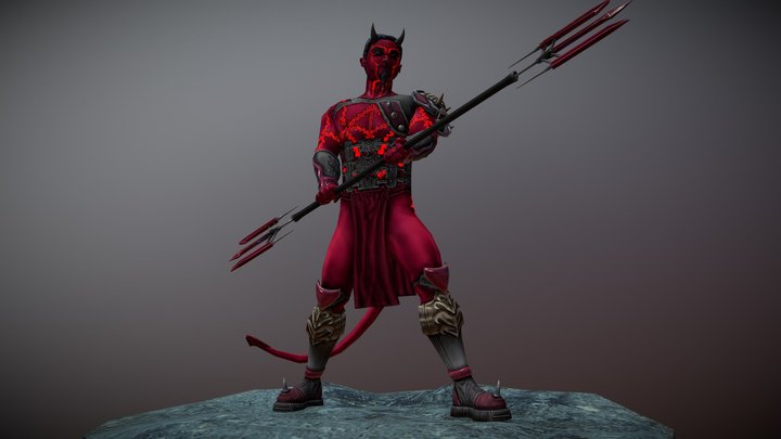 Devil Antagonist - Fallen Angel Game 3D Model