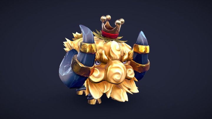 Bouftou Royal - Royal Gobball - 3D FanArt 3D Model
