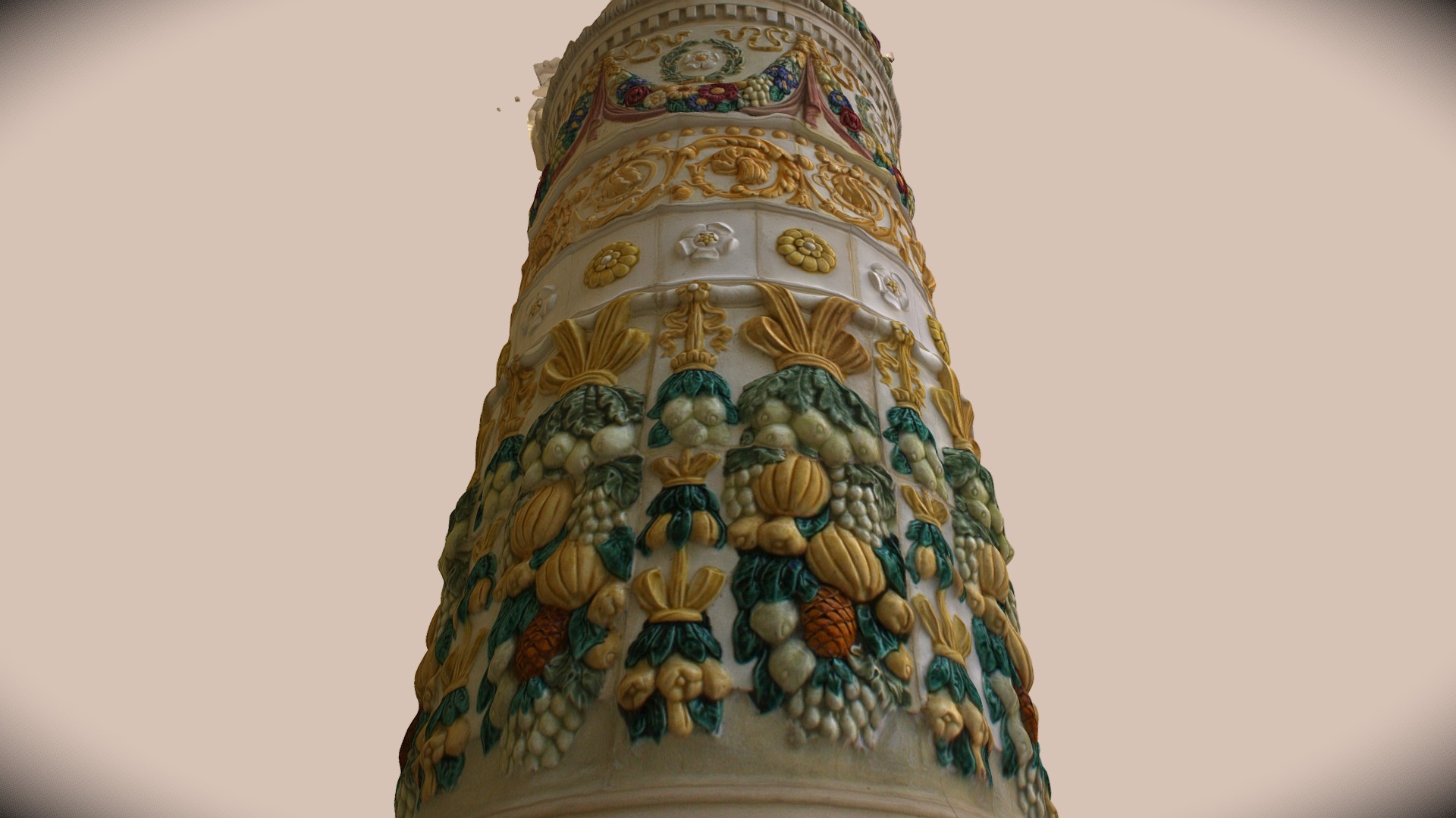 3D model Column food - This is a 3D model of the Column food. The 3D model is about a large ornate sculpture.