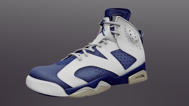 Sneakers Air Jordan 6 3D Model