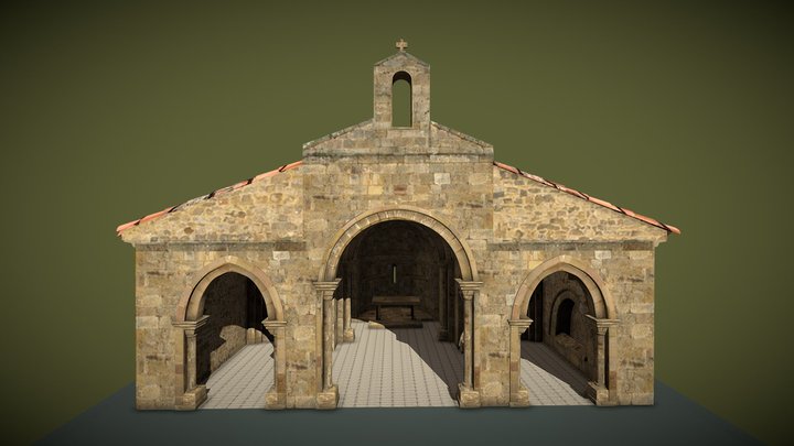 Iglesia de San Andrés, Aguilar de Campoo 3D Model