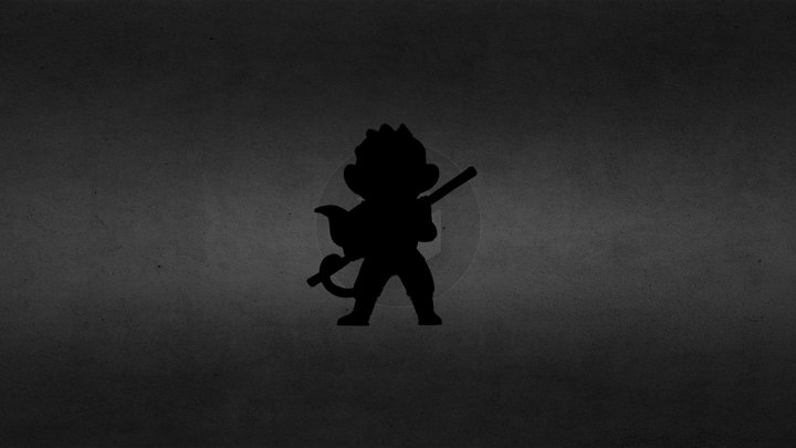 Monkey Warrior 3D Model