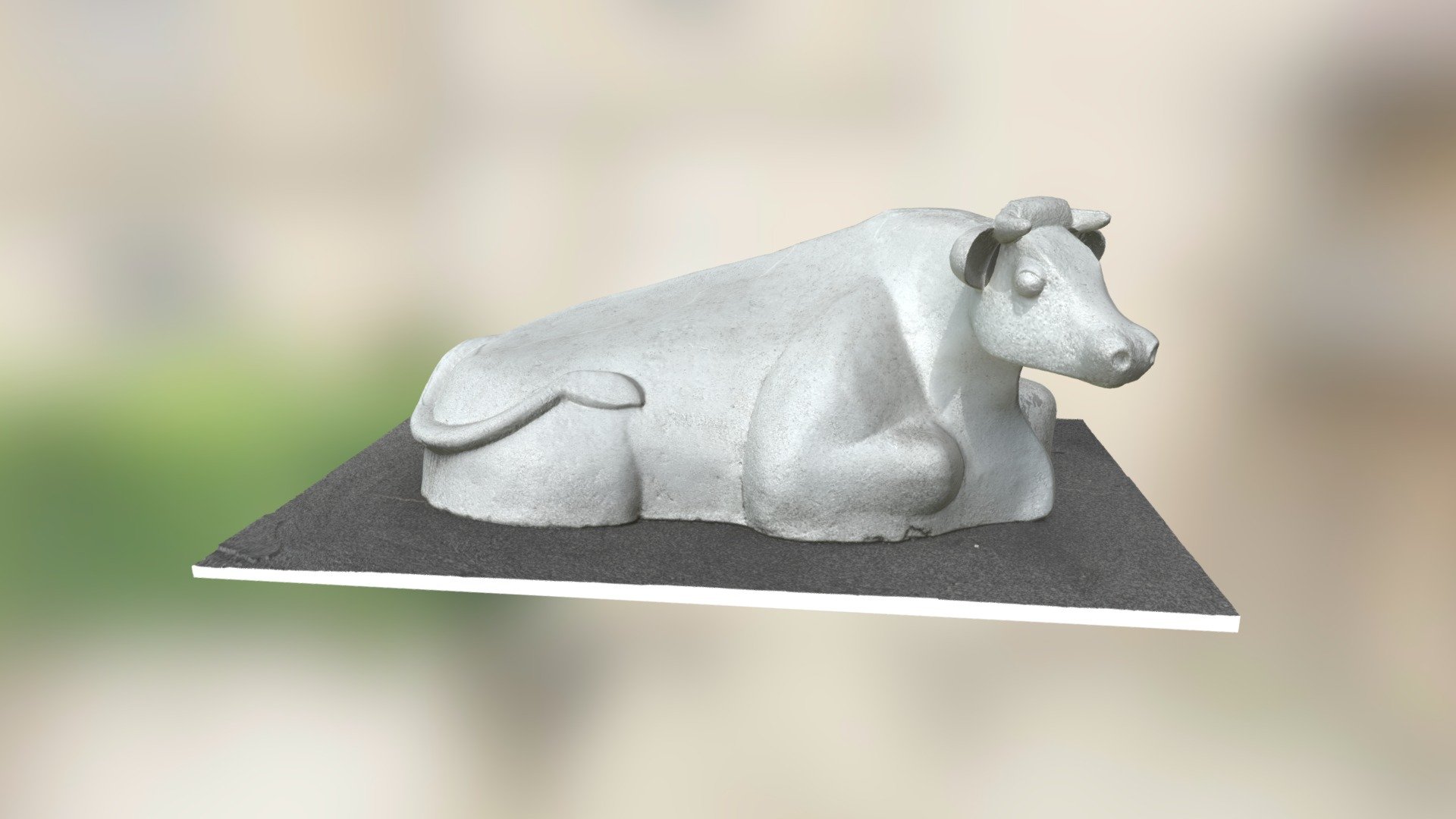 Vache au repos