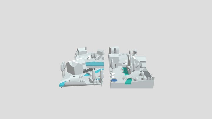 Grandma's house - Blockout 3D Model